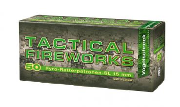 Pyroeffekt ""Tactical Fireworks (Ratterpatronen SL), Kal. 15mm, 50 Schuss