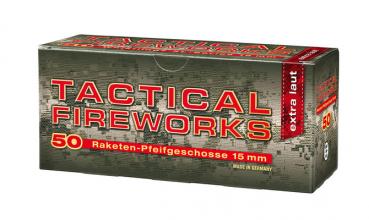Pyroeffekt ""Tactical Fireworks (Pfeifpatronen)"", Kal. 15mm, 50 Schuss