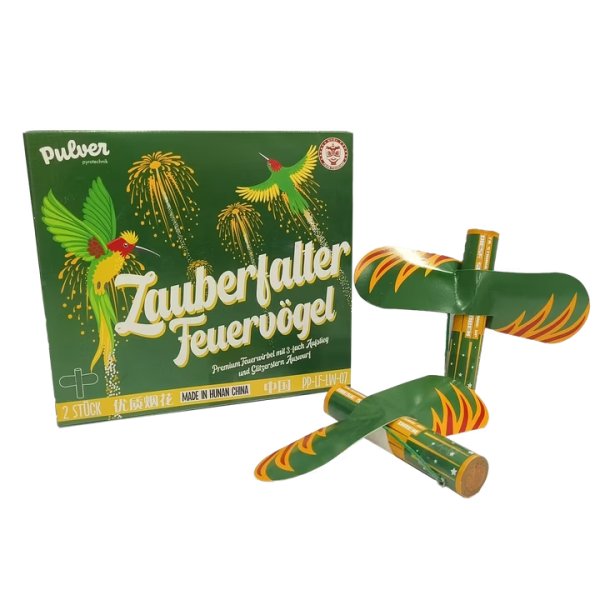 Pulver Pyrotechnik Zauberfalter Feuervögel